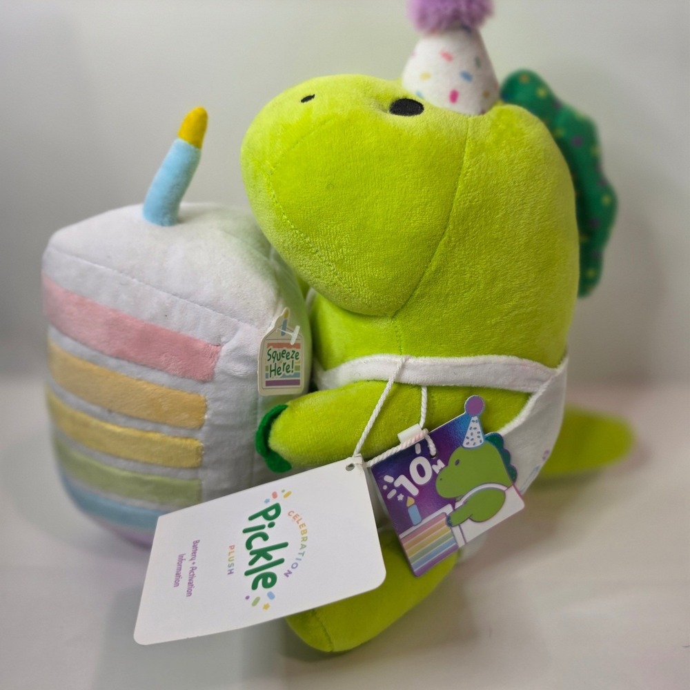 Moriah Elizabeth Celebration Pickle 10 Million Subs Party Plush Light Up NWT